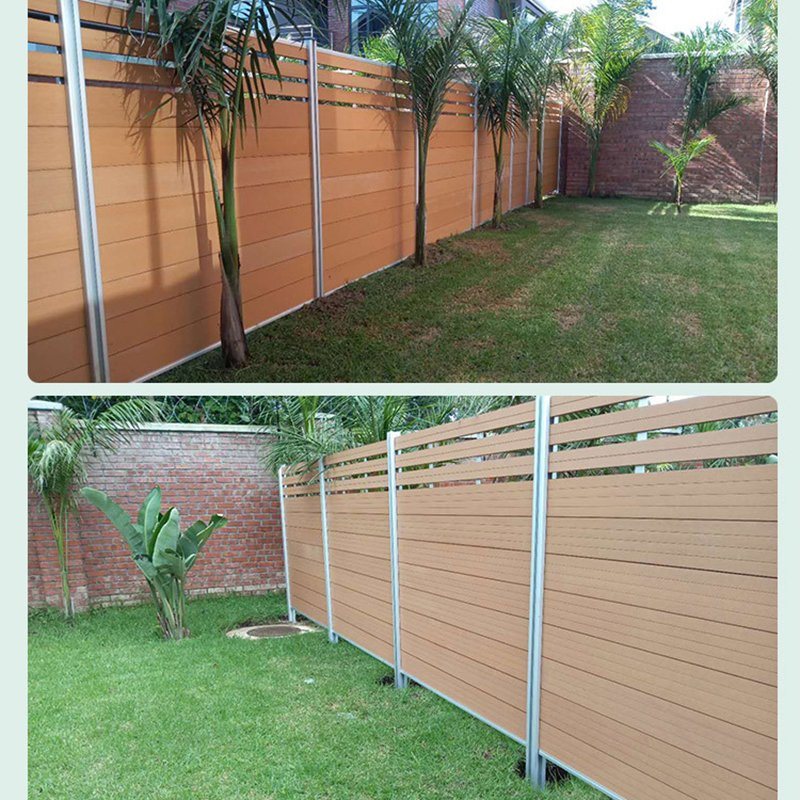 Composite Fence Panels WPC Panel Board Material Garden Fence Privacy Garden Fence