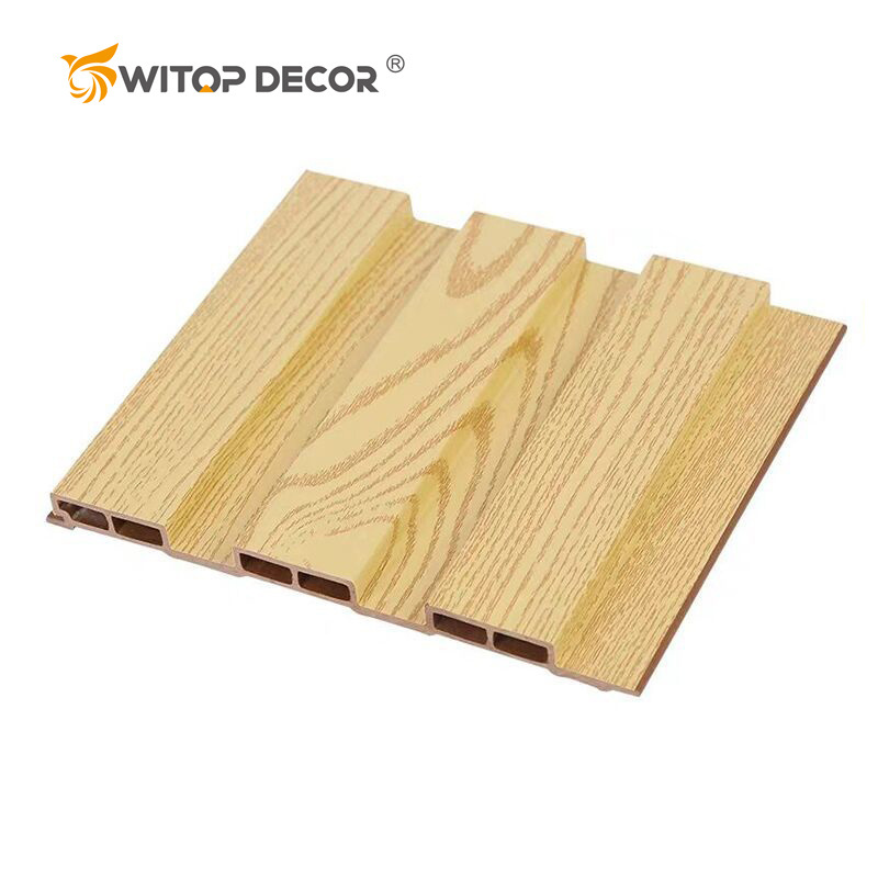 Natural Wood Slat Panel for a Rustic Lodge Ambience.