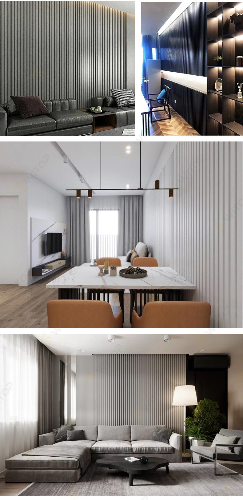 Strong WPC Wall Panel for Protective Interiors
