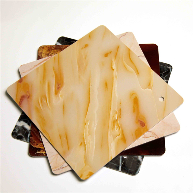 10*10mm Free Sample 122*244 Factory Direct Supply UV Marble Wall Panel Whole House Customized PVC Marble Sheet