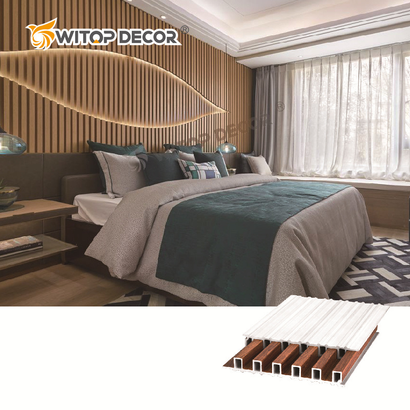 Waterproof PVC Embossed Wood Grain Composites Ceiling Wall Panel for Interior Decoration PVC Wall panel