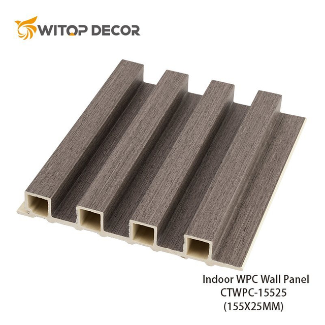 Factory Price ISO Certificate High Quality New Design 160*9 mm Waving WPC Flute Wall Panel