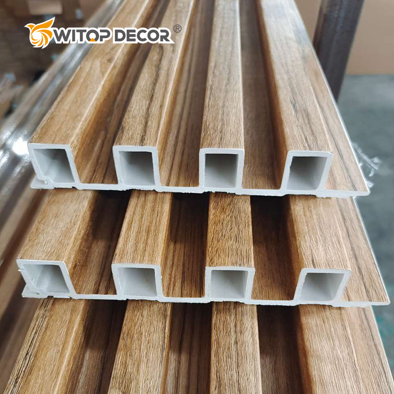 Hot Sale Indoor Wood Plastic Waterproof Composite Cladding Fluted WPC Wall Panel