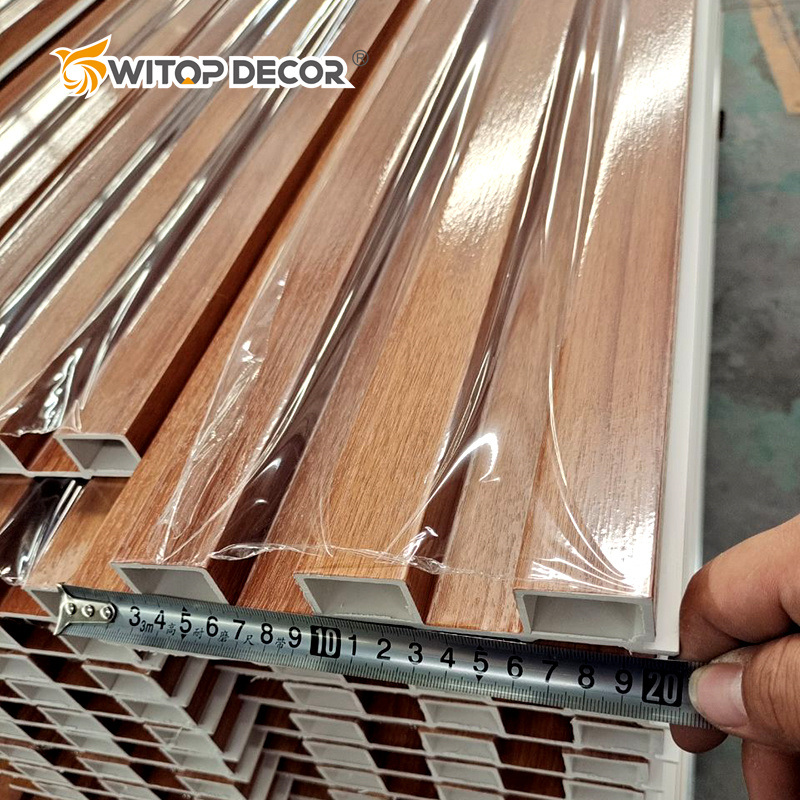 Modern Waterproof Wall Cladding WPC Decorative Outdoor Wall Panel PVC Wood Wall Panel