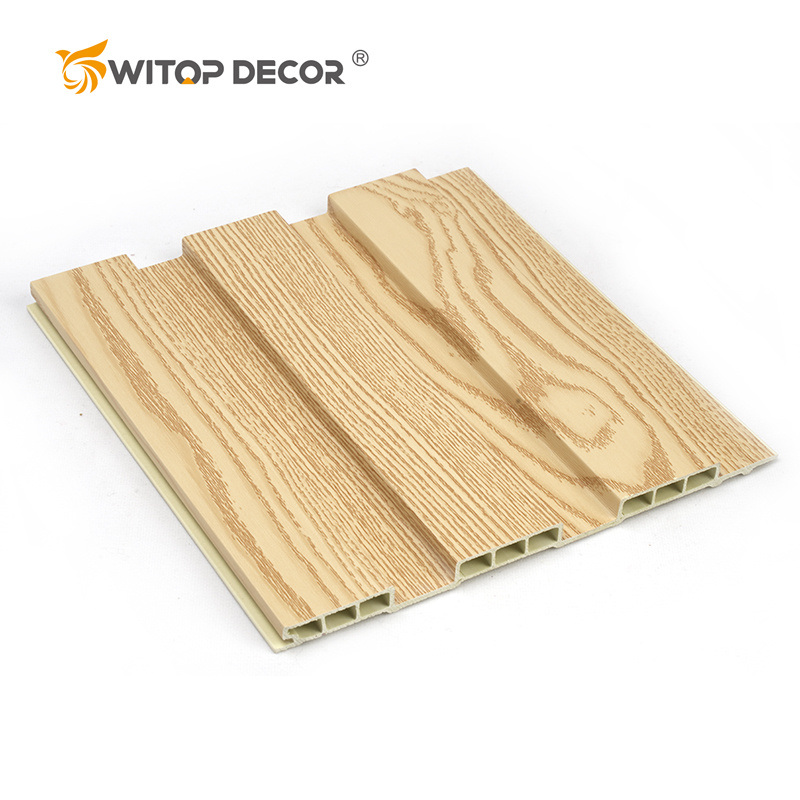 Wood Laminated Interior Wall Decoration Fluted Panel WPC