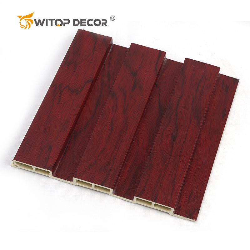 Wooden Grain PVC WPC Wall Panels Designs for Outdoor Decoration