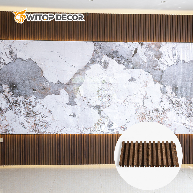 Hollow WPC Interior Fluted Wall Panel for Decoration