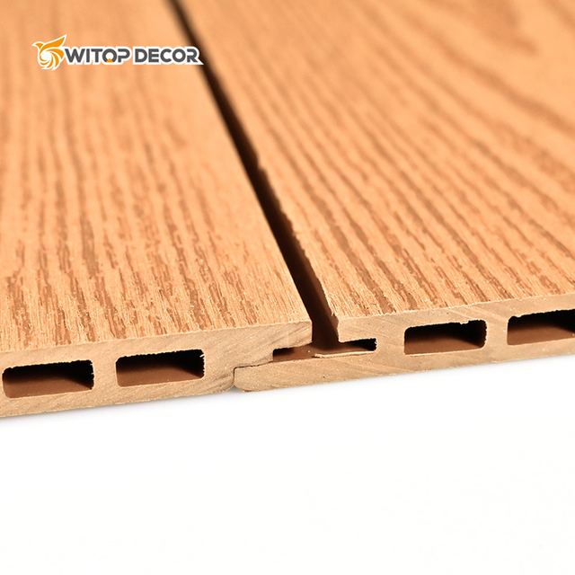 Exteior Wall Decoration 3D Embossed WPC Wall Cladding