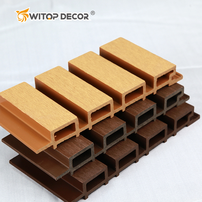 Factory Outdoor Wood Plastic Composite Cladding Fluted Wall Board