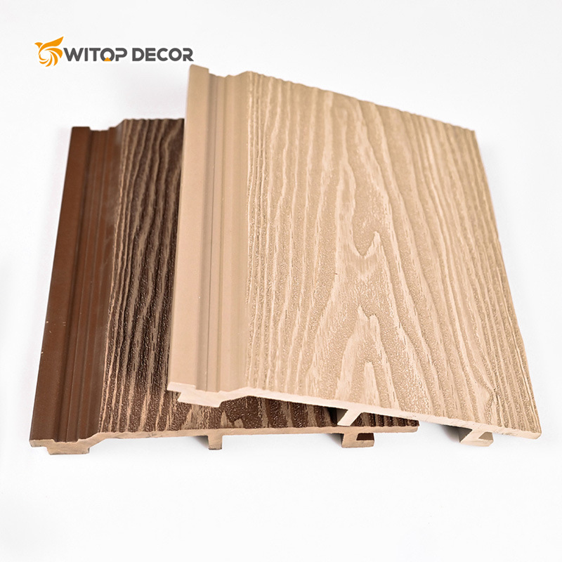Exterior Outdoor Wall WPC Co-Extruded Fluted Cladding Panel