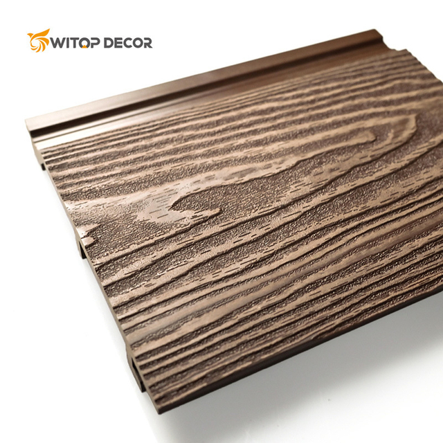Exterior Decorative Fluted Cladding 3D Wood Wall Panel