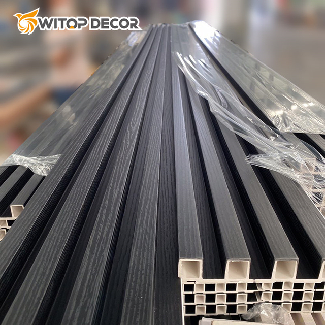 High Quality WPC Wall Cladding 3D Composite Fluted Wall Panel