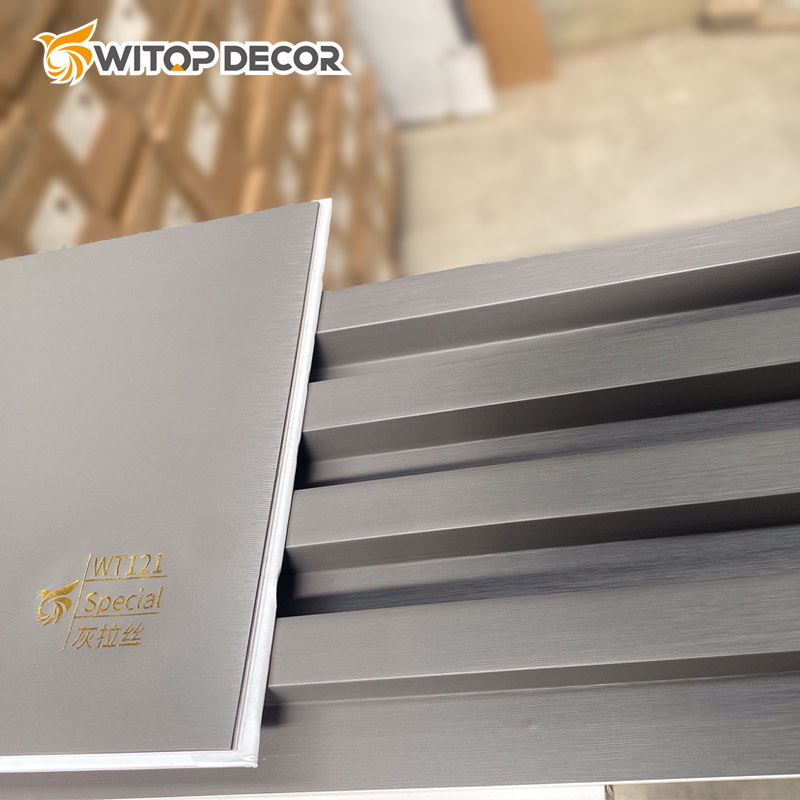 3D WPC Wall Boards Wood Veneer Wall Panels