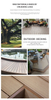 WPC Decking Teak Wood Flooring Wood Plastic Composite 3D Grain Deck