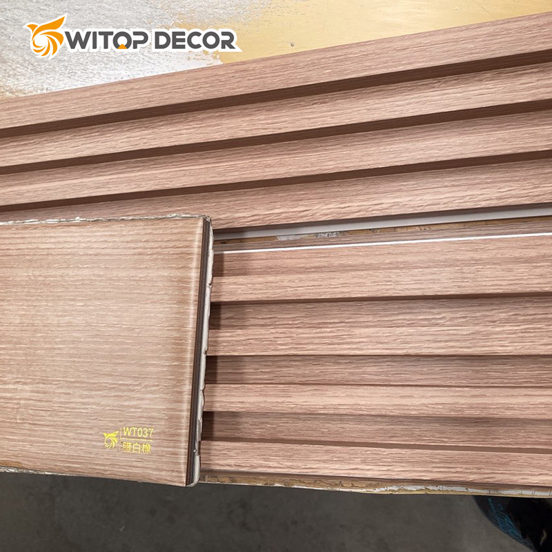 3D Curved Special Modern Style Wood Plastic Sheet WPC Wall Panel