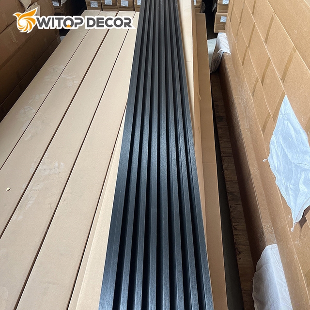 Shaped Extrusion Interior Laminated WPC Wall Panel