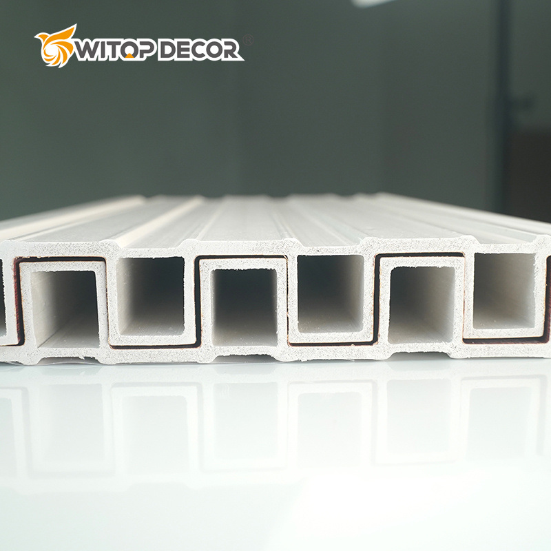 Factory Price Wood Plastic Composite Panel for Indoor Wall Wood Grain Fluted Wall Panel