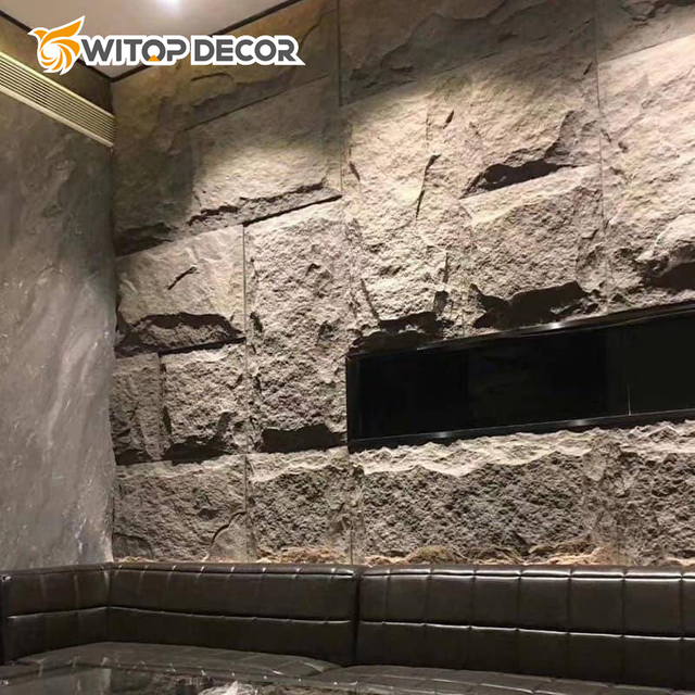 PU Stone Mushroom Face 3D Lightweight Exterior Wall Panels