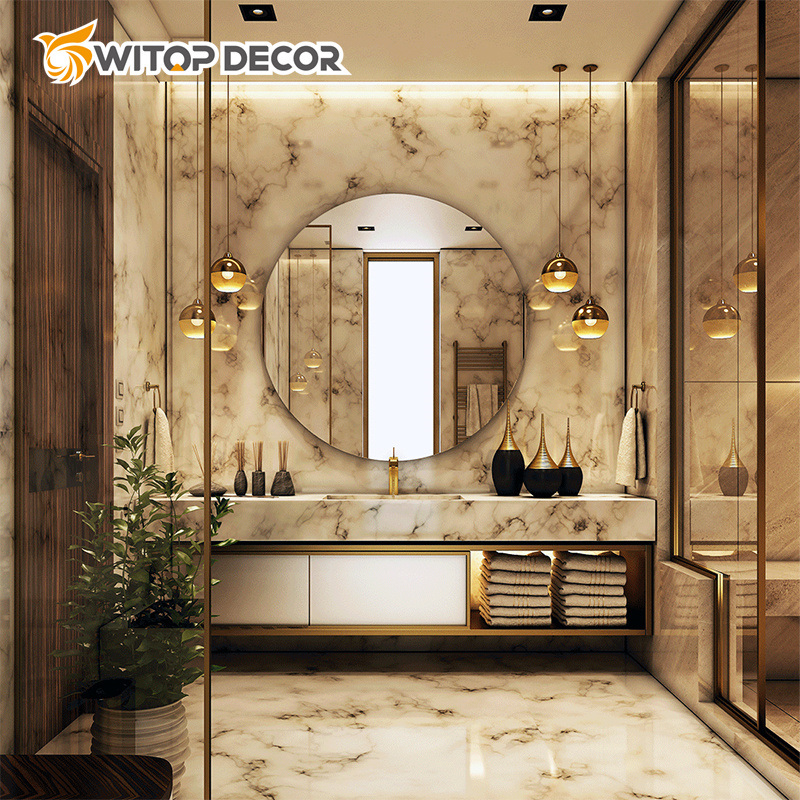 2mm/3mm 4*8 1220*2440mm Interior Decorative PVC UV Marble Sheet Board