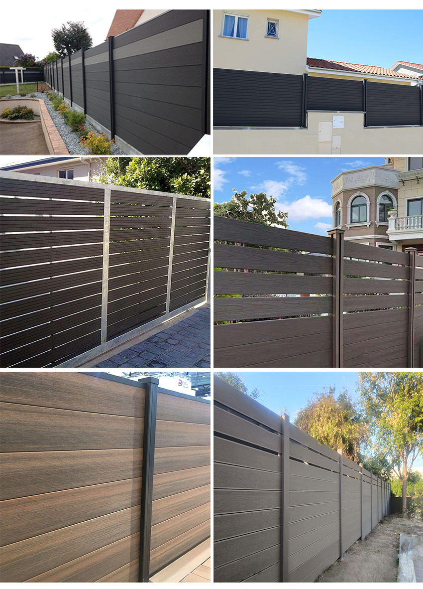 WPC Pattern Fence Extrusion Building Material UV Protection