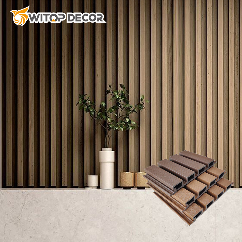 PVC WPC Cladding Wood Decorative Wall Covering Outside Exterior Siding Panels
