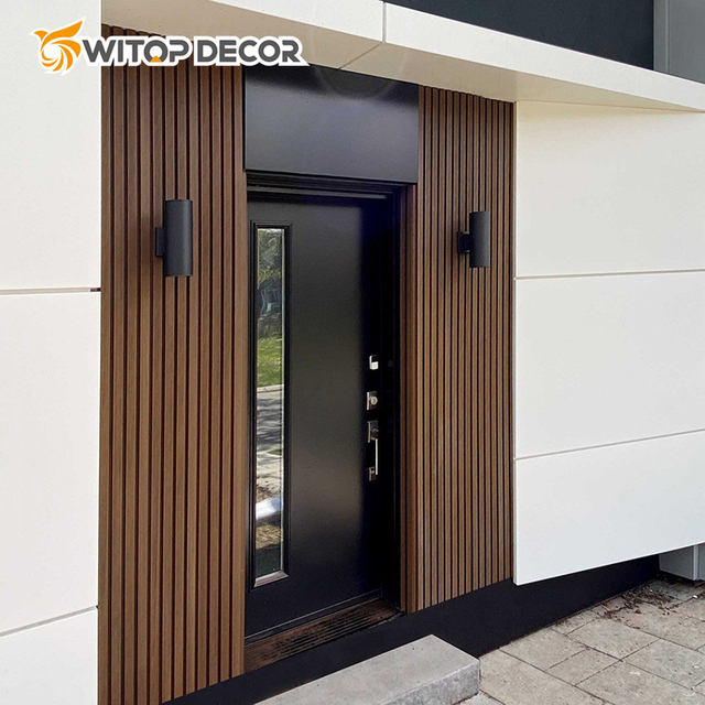 Decoration Wall Cladding for Villa Customized Wall Cladding Panel Custom WPC Wall Cladding