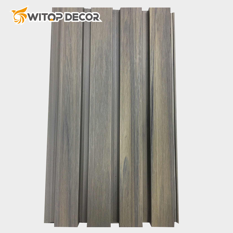 High Density Decorative Fluted Boards Wall Cladding WPC Outdoor Wall Panel