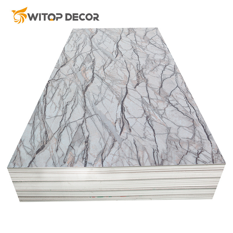 Artificial Marble PVC Sheet UV Marble Sheet for Indoor Decorative