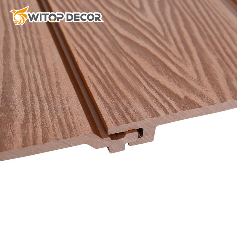 Waterproof Plastic Composite Exterior Wall Panel WPC Wall Panel Outdoor Wall Panel Cladding