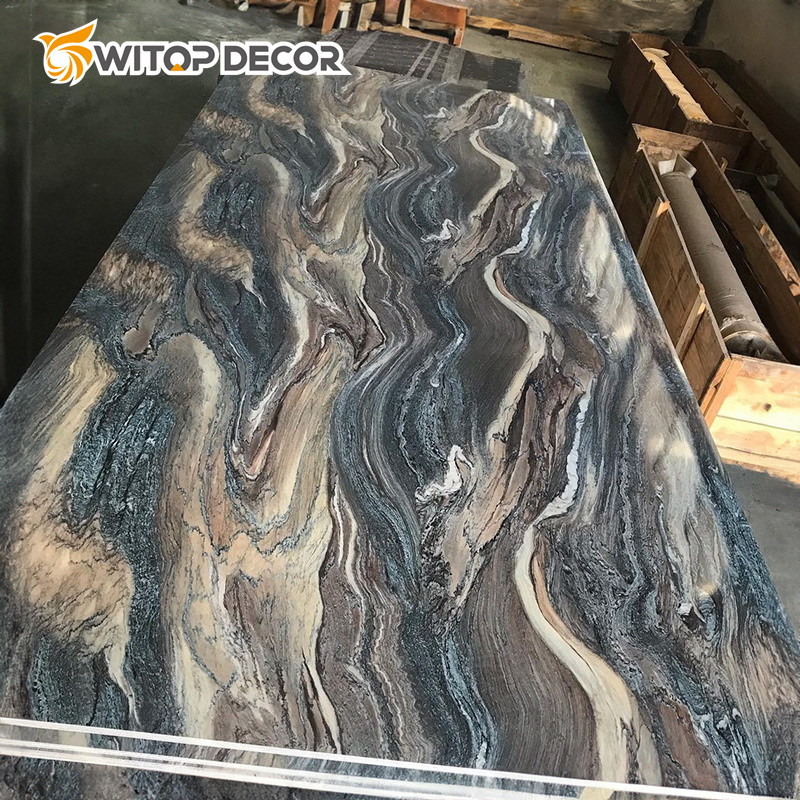 1220*2440mm High Density PVC UV Coating Marble Sheet