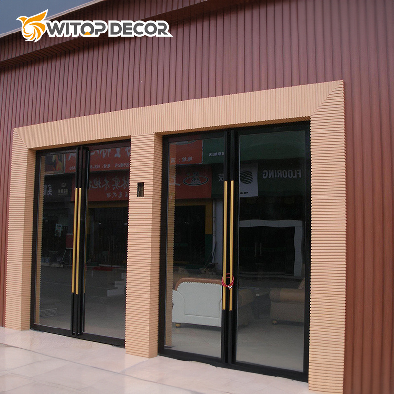Decorative Exterior Wall Cladding Wooden Building Boards WPC Wall Panel
