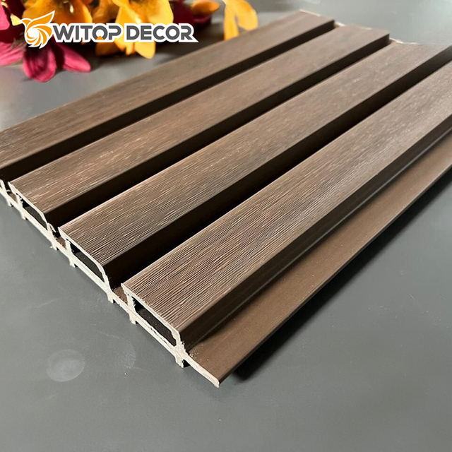 219*26mm Co-Extrusion 3D Wall Panel External WPC Wall Cladding