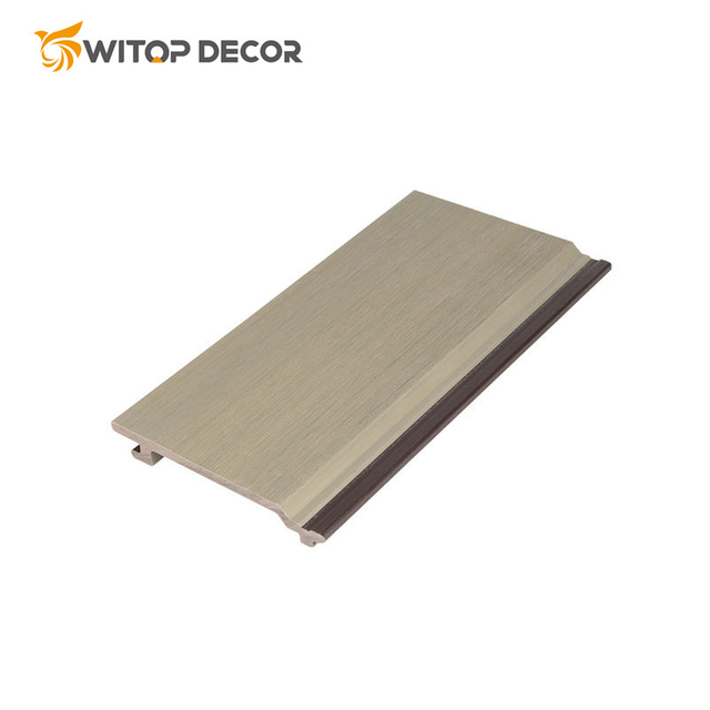 WPC Panel Board Heat Insulation Wood Grain Exterior PVC WPC Wall Cladding