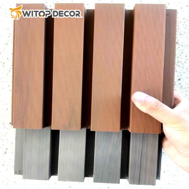 156*21mm Wood Plastic Composite Wall Board Panel WPC Wall Cladding