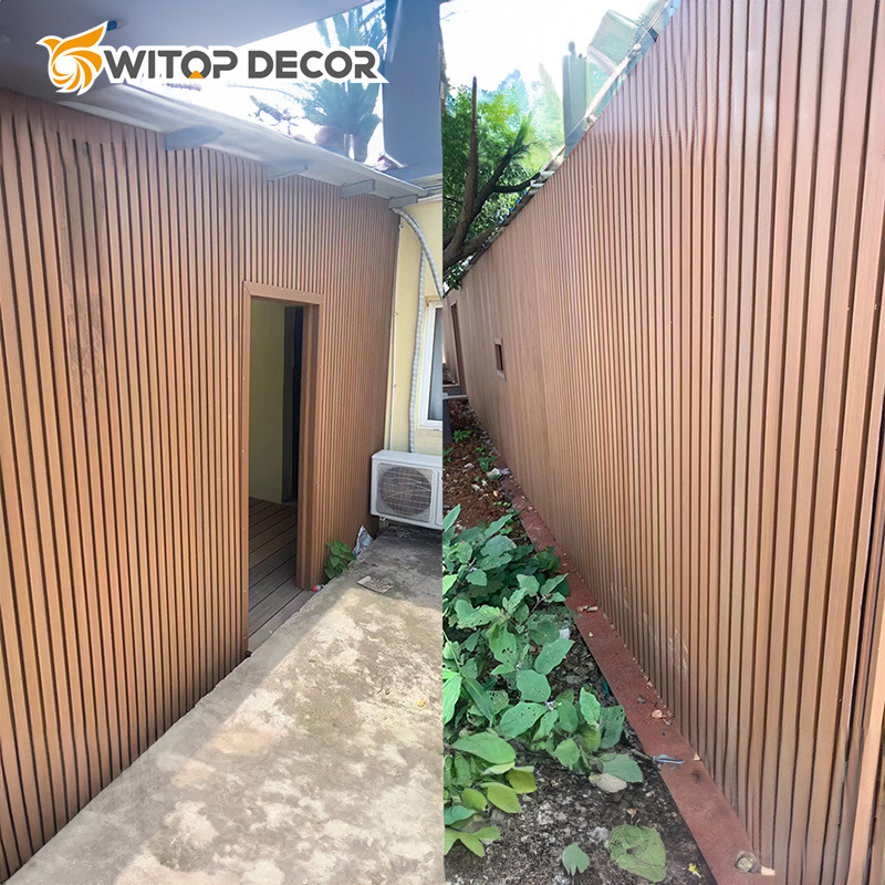 WPC Wall Panel Decoration Exterior Composite WPC Wall Cladding for Outdoor Wall Decoration