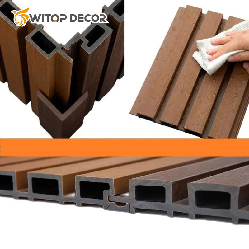 Villa WPC Wall Cladding and Waterproof Wood Plastic Composite WPC Wall Panel for Sale
