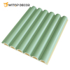 Wood Grain PVC Indoor Design WPC Wall Panels for TV Background