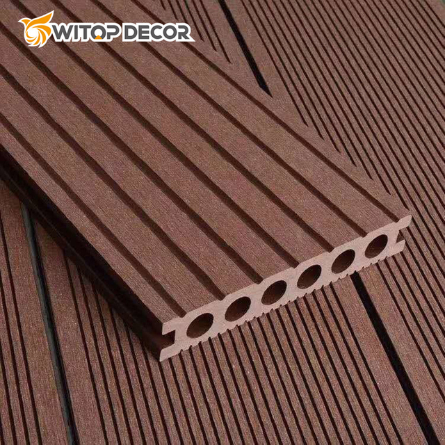 Cheaper WPC Decking Hollow Co-Extrusion Decking 140*25mm