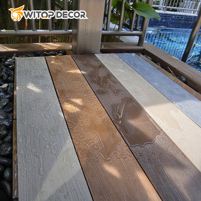 Plank Crack-Resistant Outdoor WPC Wood Deck Floor Tiles