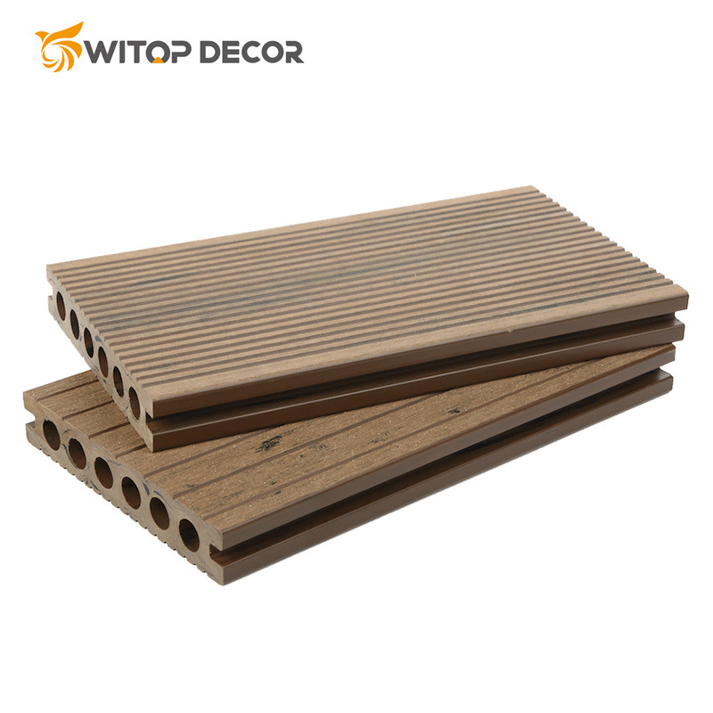 WPC Hollow Outdoor Decking Floor Co-Extrusion WPC Flooring