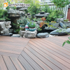 WPC Outdoor Tile Embossed Wood Plastic Composite Decking for Garden