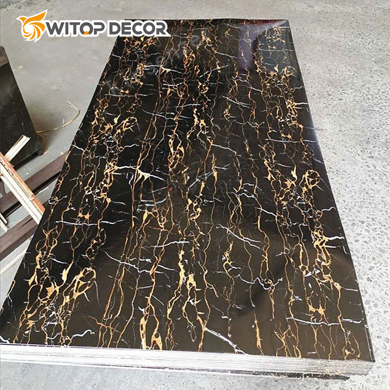 Hot Sales UV Wall Panel 1220X2440mm PVC Marble Sheet for Decoration