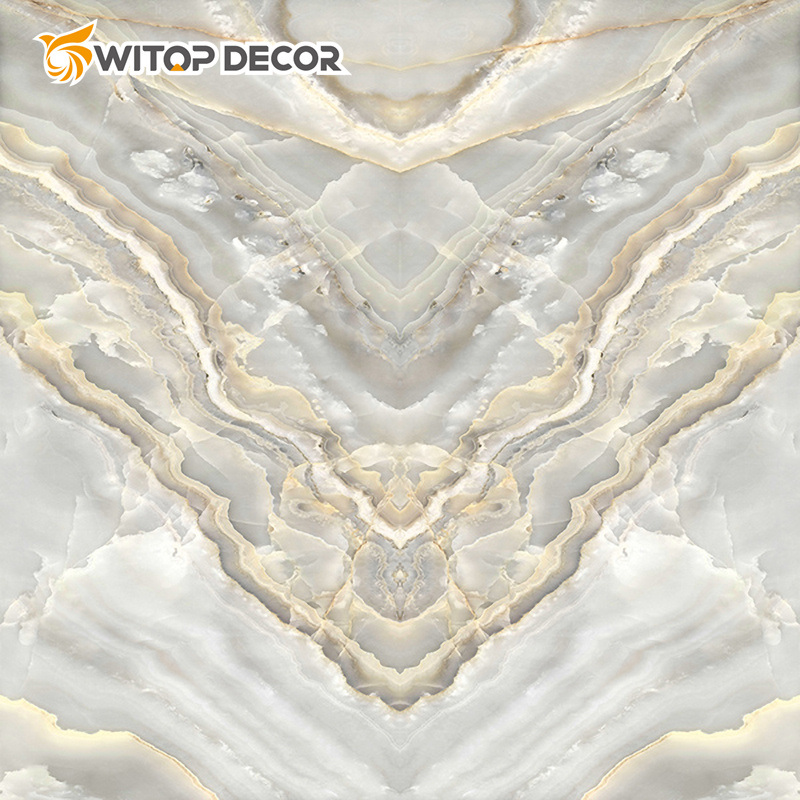 Interior Waterproof PVC Marble Panel Board Kitchen Floor Tiles UV Mable Sheet
