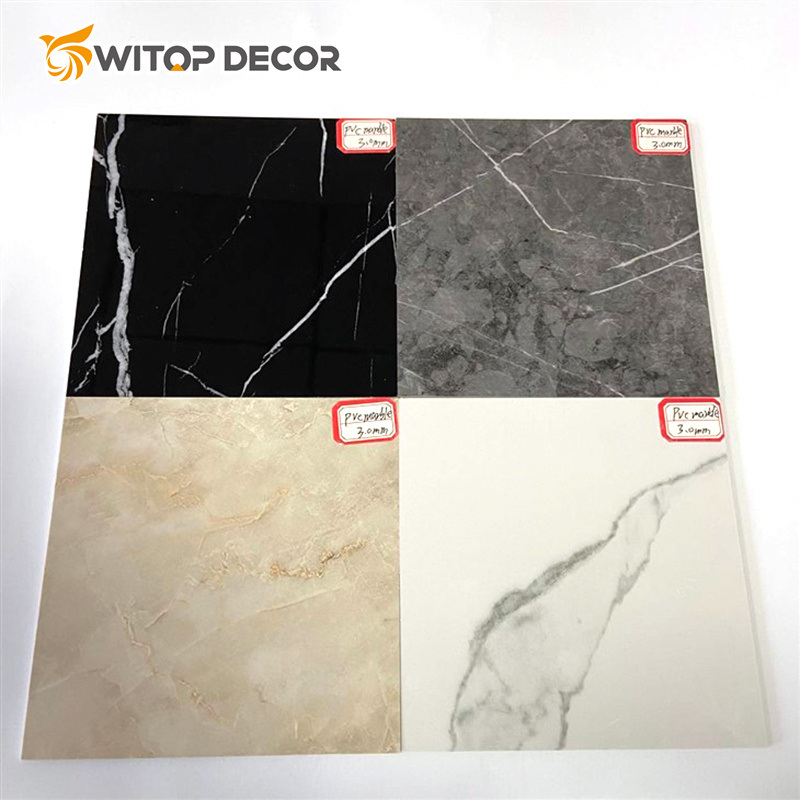 UV Coating Modern Style PVC Marble Sheet for Interior Decorative