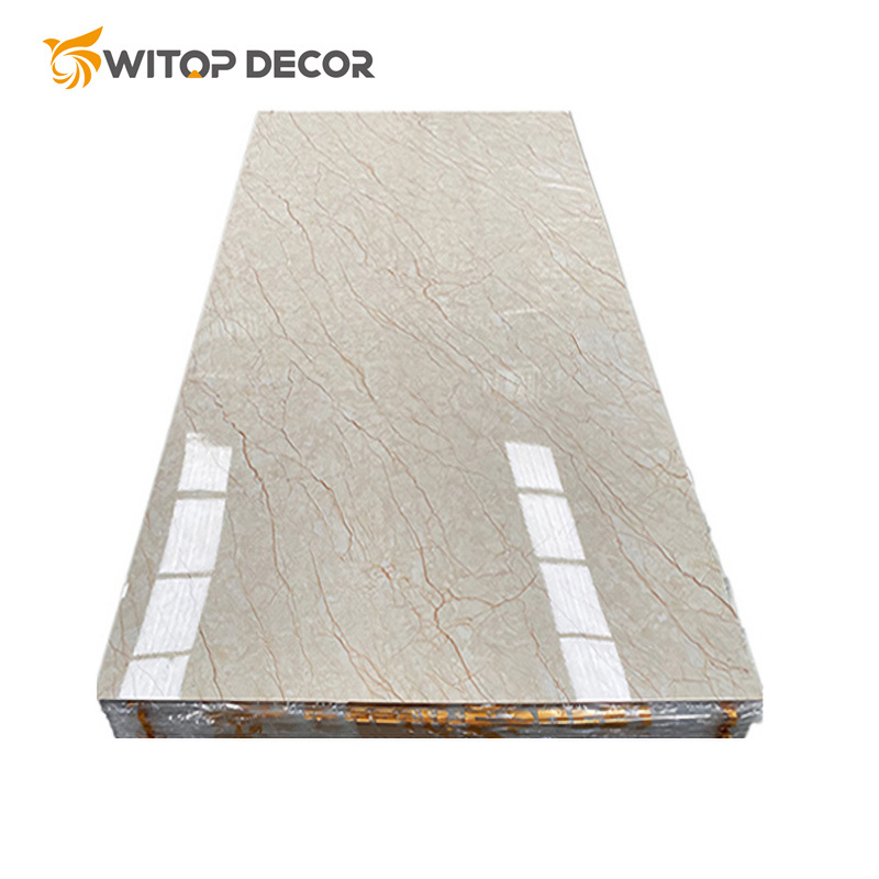 4X8 3mm Decorative Flexible PVC Marble Sheet Wall Panel with Free Samples