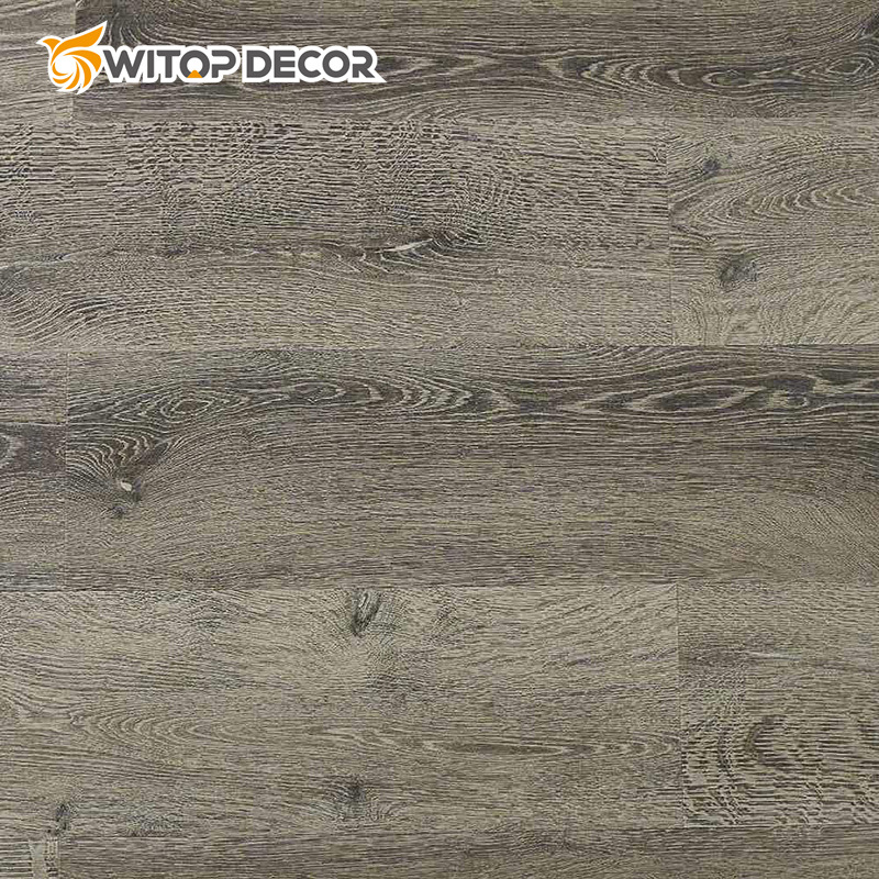 Indoor Wood Plastic Composite Decking Round Hole Spc Flooring Floor