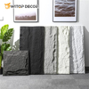 Lightweight Artificial Decorative Faux Stone Wall PU Cladding Exterior Solid Surface PU Stone Panel
