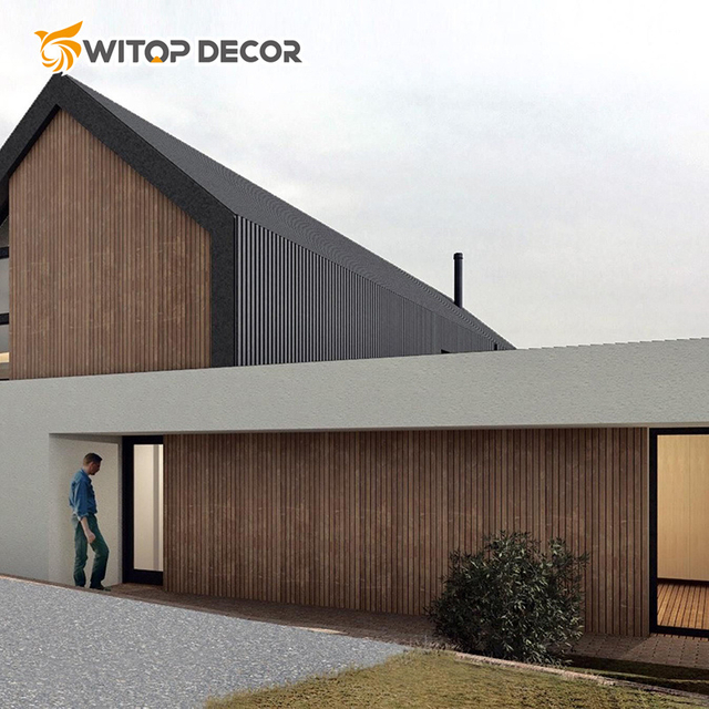 High Quality Outdoor Wall Panel Waterproof WPC Wall Cladding for Exterior Wall Decoration