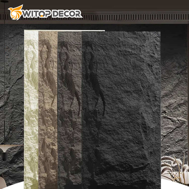 Interior Decoration Waterproof PU Culture Stone 3D Decoration PU Stone Wall Panel