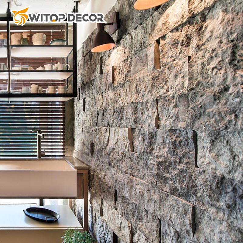 High Quality Culture Mushroom Stone External and Internal PU Stone Wall Panel Cladding